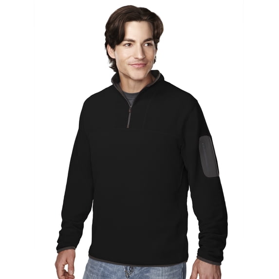 Cordova 7048 Fleece Pullover, X-Large, Black/Charcoal