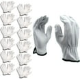 thumbnail image 1 of Cordova 8500 Premium Grain Goatskin Driver Gloves, Unlined, Shirred Elastic Back, Keystone Thumb, Light Gray, Work Gloves for Construction Steel Work Manufacturing and More, 2X-Small, 12-Pack, 1 of 15