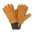 thumbnail image 1 of Cordova FB400M Freezebeater Premium Russet Side Split Cowhide Leather Palm Gloves, Double Palm & Reinforced Crotch, C150 Thinsulate Lined, Heavy Nylon Knit Wrist, Medium, 1 of 1