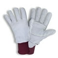 thumbnail image 1 of Cordova FB900XL Freezebeater Premium Gray Side Split Cowhide Leather Palm Gloves, Double Palm, C200 Thinsulate Lined, Heavy Nylon Knit Wrist, Aramid Sewn, X-Large, 1 of 1