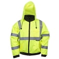 thumbnail image 1 of Cordova J221-M Reptyle Type R, Class III, Lime Bomber Jacket, PU Coated Polyester Shell, Attached Quilted Lining, Concealed/Attached Hood, Medium, 1 of 3