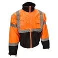 thumbnail image 1 of Cordova J300-L Reptyle Type R, Class III, Orange 3-In-1 Bomber Jacket, PU Coated Polyester Shell, Zip-Out Fleece Jacket, Concealed/Detachable Hood, Large, 1 of 3