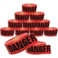 thumbnail image 1 of 12-Pack of Cordova T20211 Bulk Pack 2.0-MIL Red Danger Barricade Tape, Measures 3 in. x 1000 ft. Each Roll, 1 of 2