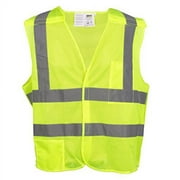 Cordova VB221PFR2XL Type R, Class II, Limited FR, 5-Point Breakaway Vest, Lime Mesh, Silver Reflective Tape, 2X-Large, 3-Pack