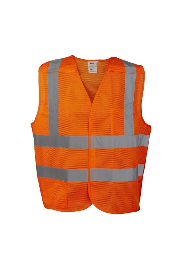 5 Point Breakaway Vest Class 2 Orange (US, Alpha, One Size, Regular, Regular, Medium, Orange)