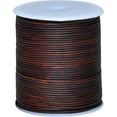 thumbnail image 1 of Cords Essentials Round Genuine Dye Leather String Cord, Natural Rawhide Rope for Jewelry Making, Crafts and Hobby projects (1.5 mm, Distress LT Brown), 1 of 4