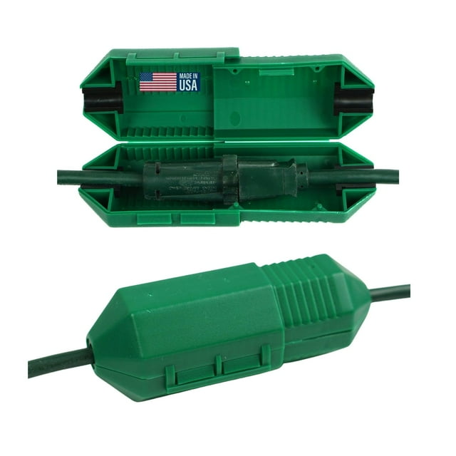 Cordsafe Green Electrical Extension Cord Protective Safety Cover, WaterResistant Indoor Outdoor