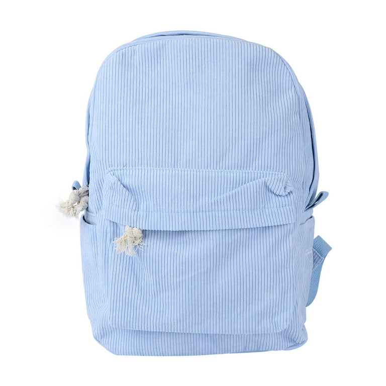 Blue store corduroy backpack