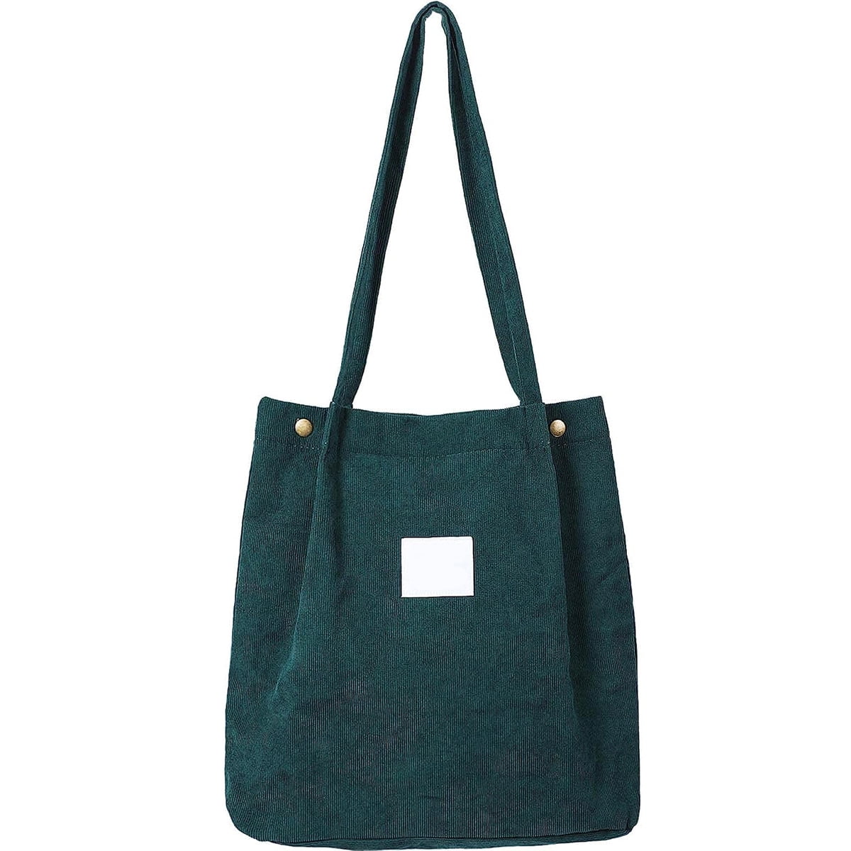 Corduroy Bag for Women Shopper Handbags Storage Reusable Canvas Shoulder Tote Bag