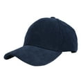 thumbnail image 1 of Corduroy Baseball Cap for Men and Women, Fleece Lined Winter Hat, Warm Soft Thermal Cap for Outdoor Travel, Hiking, and Cold Weather Activities-Navy, 1 of 2