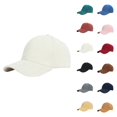 thumbnail image 1 of Corduroy Baseball Cap for Women Men Casual Solid Color Adjustable Size Baseball Hat for Fall Winter, 1 of 3