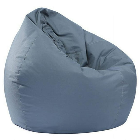 Corduroy Bean Bag Chair Cover, Bean Bag Cover (No Filler) Oversized Soft Stuffed Animal Storage Bean Bag Chair Cover for Kids Zipper Beanbag Cover-Navy-39x47