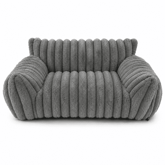 Corduroy Cat Couch Bed Fluffy Washable Cover Pet Sofa for Indoor Cats