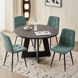 Leejay Indoor Velvet Dining Room Chairs for Kitchen,Green(Set of