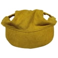 thumbnail image 1 of Corduroy Dog Baseball Hat with Ear Holes and Adjustable Chin Strap Breathable Sun Protection Summer Cap for Large Golden Retrievers and Labradors Yellow, 1 of 1