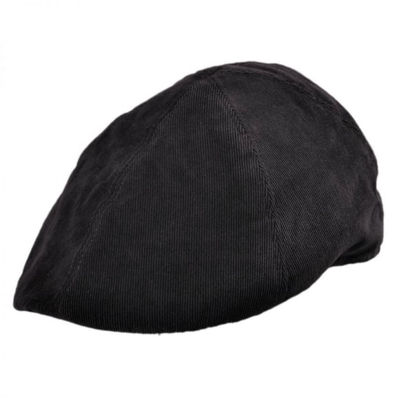 Corduroy Duckbill Ivy Cap - XXL - Black