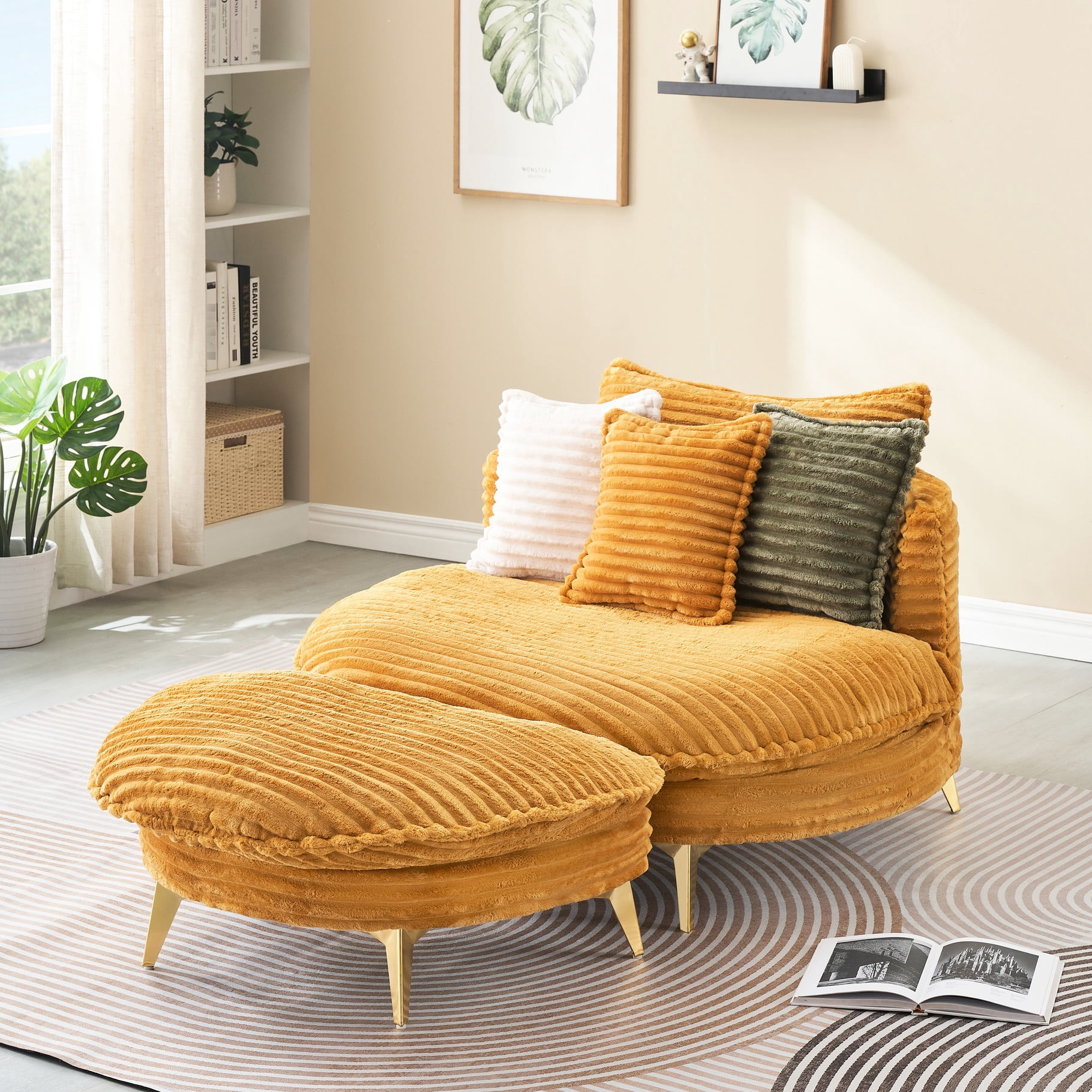 Corduroy Upholstery - Different Sitting Ways - Multiple Interior Scenes ...