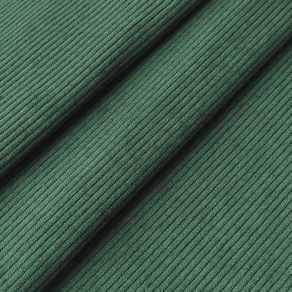 Corduroy Fabric by The Yard, 59" Wide 8 Wale Non-Stretch Corduroy Material for Breathable Soft Upholstery Fabric for Pillow Covers Sofa Covers Garments DIY Crafts ,Dark green