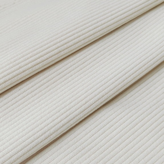 Corduroy Fabric by The Yard, 59" Wide 8 Wale Non-Stretch Corduroy Material for Breathable Soft Upholstery Fabric for Pillow Covers Sofa Covers Garments DIY Crafts ,off white