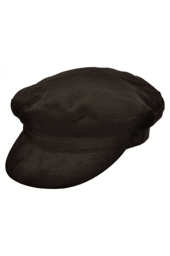 Corduroy Fiddler's Cap - M - Brown