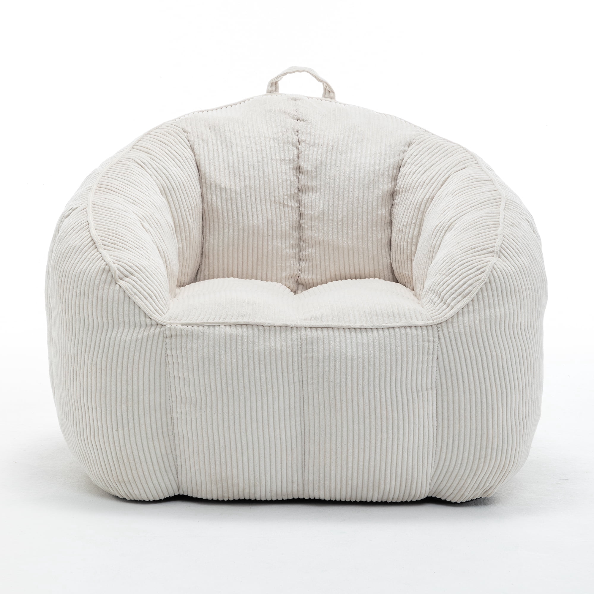 Corduroy Giant Bean Bag Chair for Adults Teens with Armrests