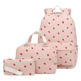 thumbnail image 1 of Corduroy Girls Backpack Set, 3PCS School Backpacks for Kids Elementary Middle School Bags with Lunch Box Pencil Case, 1 of 3