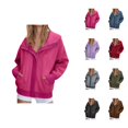 thumbnail image 1 of Corduroy Jacket for Women 2025 Long Sleeve Casual Zip Up Sweatshirt Hoodie with Pockets Coat Outerwear, 1 of 1