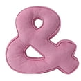 thumbnail image 1 of Corduroy Letter Pillow - Soft Pink Alphabet Throw Pillow (A-Z) for Nursery, Bedroom & Living Room Decor - Hugging Initial Pillow for Kids, Teens & Home Decoration, 1 of 3