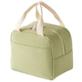 thumbnail image 1 of Corduroy Lunch Box Bag Insulated Waterproof Portable Lunch Tote for Work Picnic Travel,Green, 1 of 7