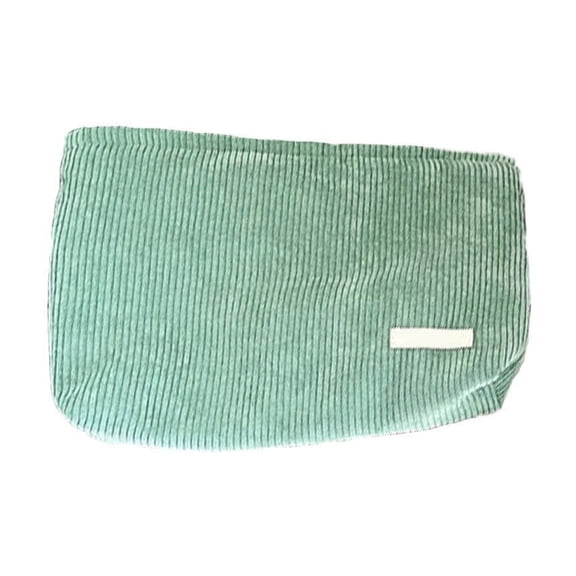 Corduroy Makeup Bag, Cosmetic Organizer Pouch, Large Capacity Storage Bag, Portable Beauty Case, Makeup Brush Organizer, Zipper Cosmetic Bag, Daily Essentials Storage Organizer
