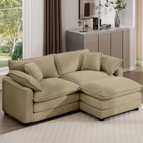 Corduroy , Match Your Home Decor, Tan Style 2 Removable , Practical