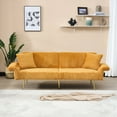 thumbnail image 1 of Corduroy Material - Convertible Sofa - Living Spaces - Comfortable and Stylish, 1 of 6