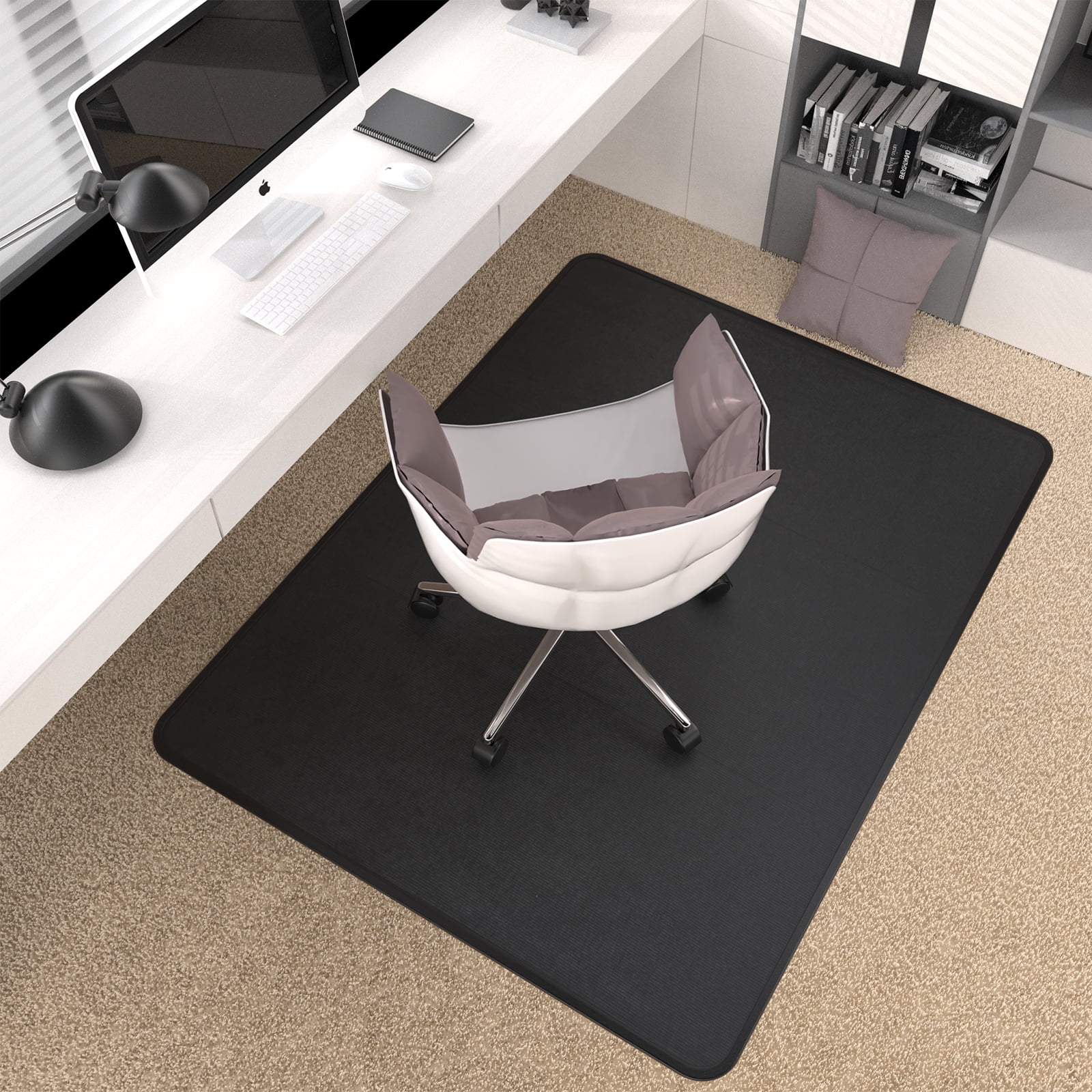 Corduroy Office Chair Mat For Carpet,48"x36"Chair Mats For Hard Floor