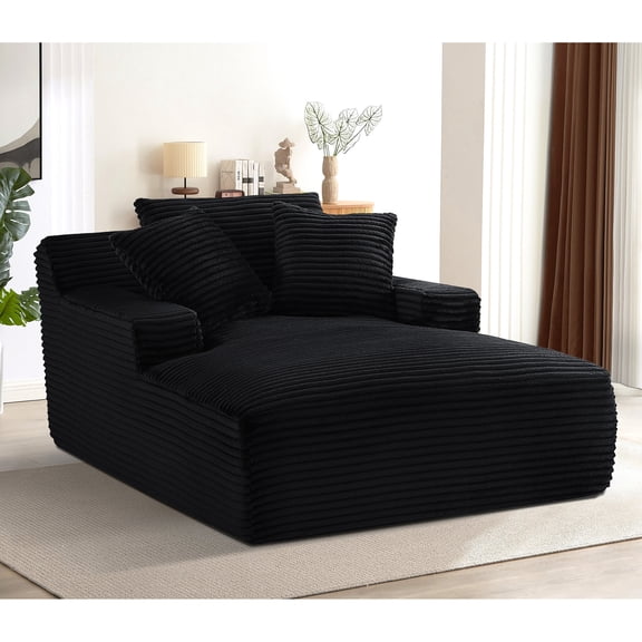 Corduroy Oversized Sleeper Sofabed, Full Foam Cushioning, Stylish for Living Room, Fast Setup