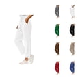 thumbnail image 1 of Corduroy Pants Women Elastic High Waist Wide Straight Leg Loose Sweatpants with Pockets Lounge Trousers, 1 of 8