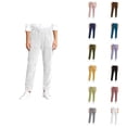 thumbnail image 1 of Corduroy Pants Women Fall Winter Comfortable Elastic Waist Straight Leg Work Pants with Pockets Lounge Trousers, 1 of 5