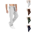 thumbnail image 1 of Corduroy Pants for Men Fall Winter Elastic Waist Drawstring Loose Fit Long Pants with Pockets Trousers, 1 of 1