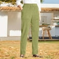 thumbnail image 1 of Corduroy Pants for Women Vintage High Waisted Straight Leg Pants Fall Winter Relaxed Fit Trouser with Pockets, 1 of 5