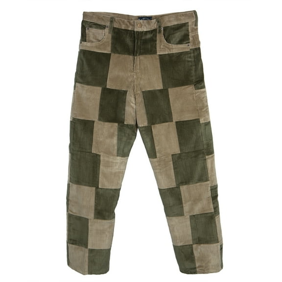 Corduroy Patchwork Pants - X-Small