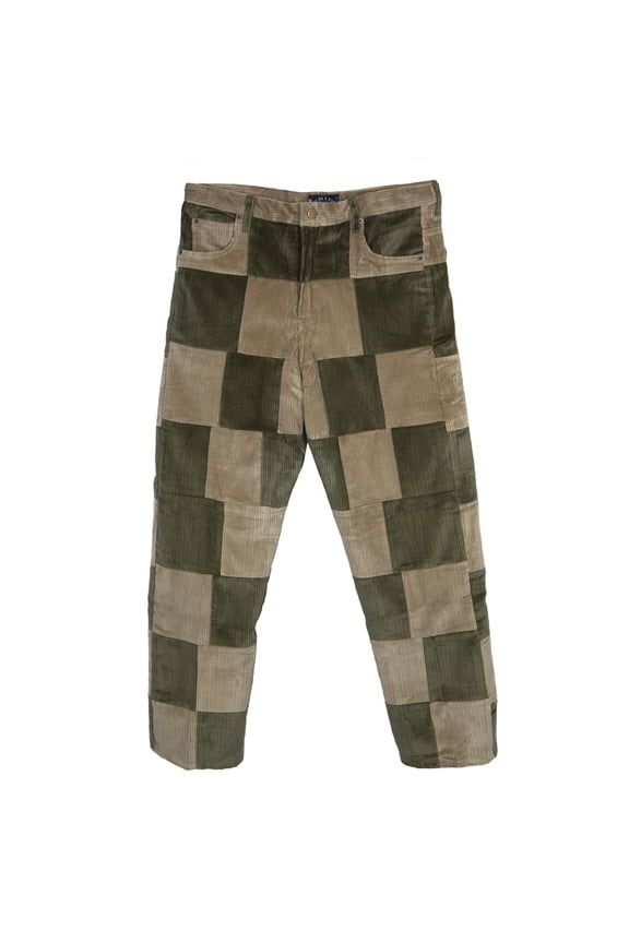 Corduroy Patchwork Pants - X-Small