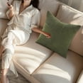 thumbnail image 1 of Corduroy Patchwork Pillow Cover | Modern Multicolor Sofa Cushion | 45x45cm Polyester Decorative Pillow Case for Living Room or Bedside, 1 of 6