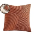 thumbnail image 1 of Corduroy Patchwork Pillow Cover, Modern Polyester Bedside Cushion, Multicolor Backrest Cushion Case for Living Room Decor Use, 1 of 5