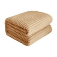 thumbnail image 1 of Corduroy Pattern Fleece Blanket Soft Lightweight Microfiber Throw Blanket for Sofa Bed Office Travel All Season Use, 1 of 5