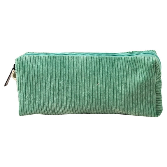 Corduroy Pencil Case (Artistic Storage Bag), Corduroy Texture Resists Stains, Retro Corduroy Solid Color Pencil Case Artistic And Academic Gear(#A), By Meiiso