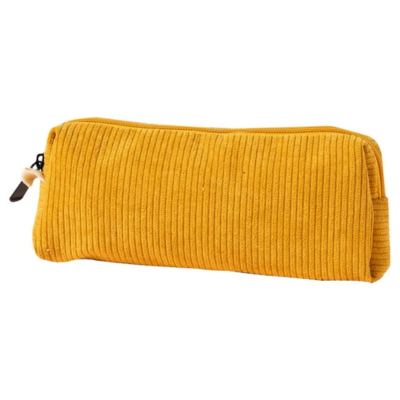 Corduroy Pencil Case (Artistic Storage Bag), Corduroy Texture Resists Stains, Retro Corduroy Solid Color Pencil Case Artistic And Academic Gear(#D), By Meiiso