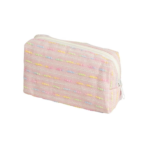 Corduroy Pencil Case Vintage Stationery Pouch Solid Color Pencil Bag Fabric Pencil Bag