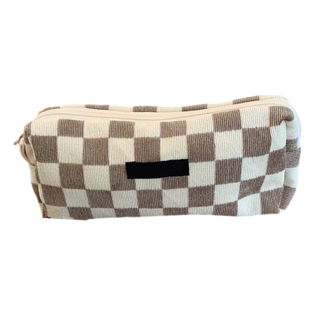 Corduroy Pencil Case for StudentAdu1tLarge Capacity Pen Bag Travel Makeup Bag