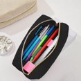 thumbnail image 1 of Corduroy Pencil Pouch with Large Capacity, Soft Zipper Pen Case for Travel and Office, Versatile Storage Bag for Makeup and Stationery, 7.1x3.0x4.1 Inch., 1 of 8