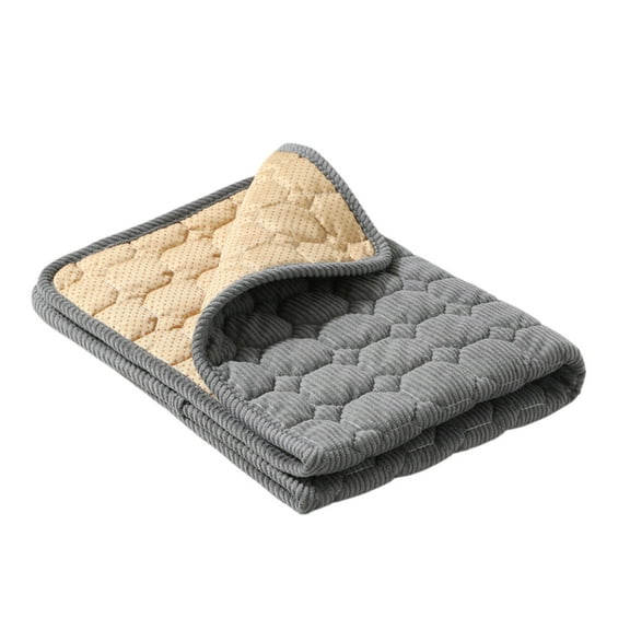 Corduroy Pet Bed Mat, Dog and Cat Winter Bed, Extra Large Thickened Non-Slip, Wear-Resistant Claw-Resistant, Warm and Comfortable Pet Sleeping Pad