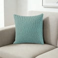 thumbnail image 1 of Corduroy Pillowcase Suitable, Patchwork Textured Square Cushion Case, Throw Pillow Covers 18x18 Inch for Living Room Couch Bed Sofa, Rustic Boho Farmhouse Home Decor, 1 of 6